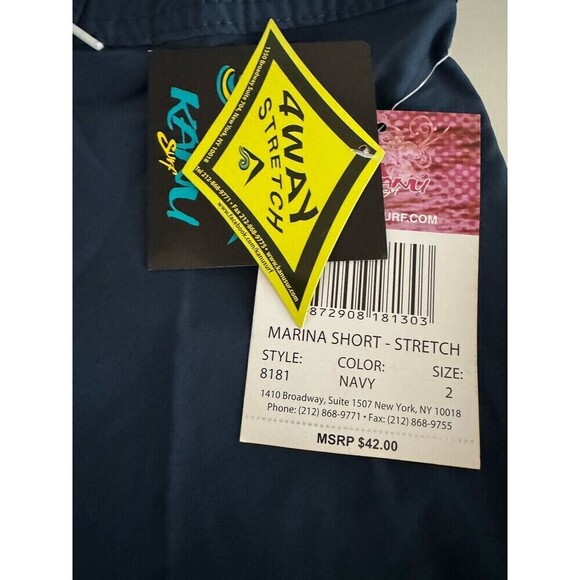 Kanu Surf Women's Marina UPF 50+ Active Swim Board Short navy blue size 2 - Picture 5 of 12